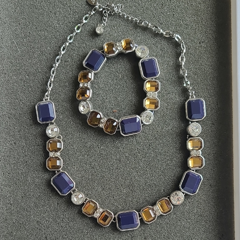 Lia Sophia "Drama Club" Necklace & Bracelet Set